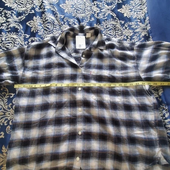 New Levi's Henri Flannel Women's Plaid XL - Picture 4 of 5